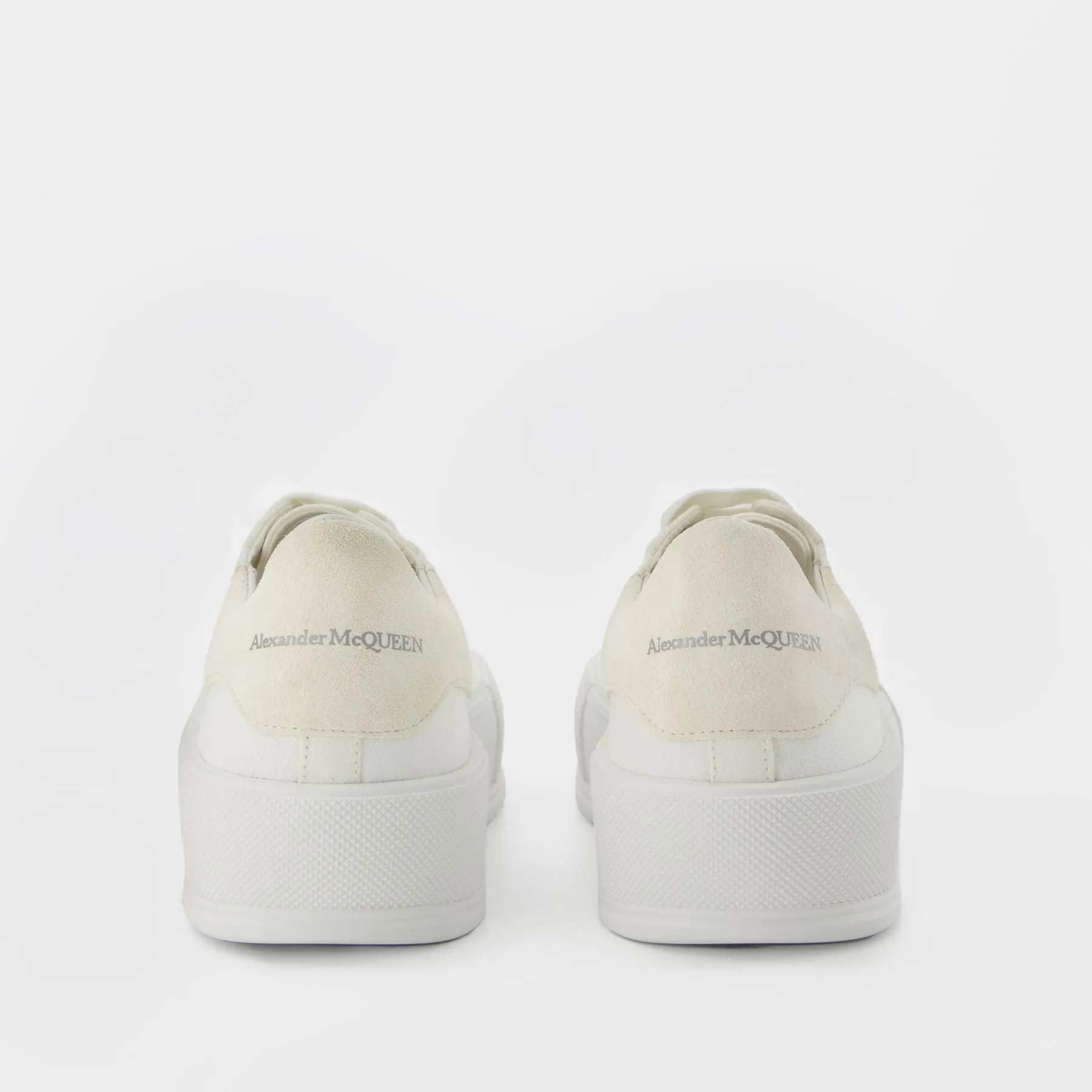Deck Plimsoll Sneakers - Alexander Mcqueen - White - Canva