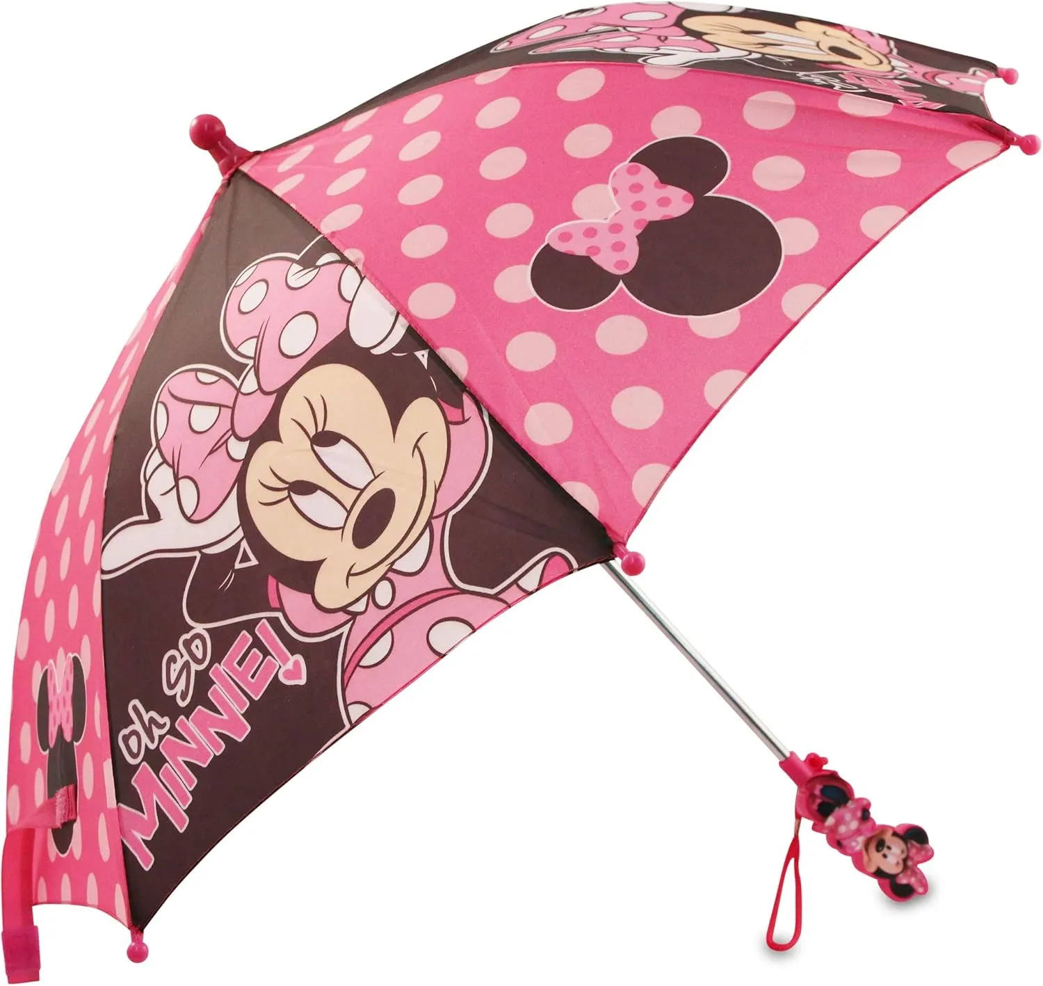 Disney Kids Umbrella and Slicker, Minnie Mouse Toddler and Little Girl Rain Wear Set, for Ages 2-7