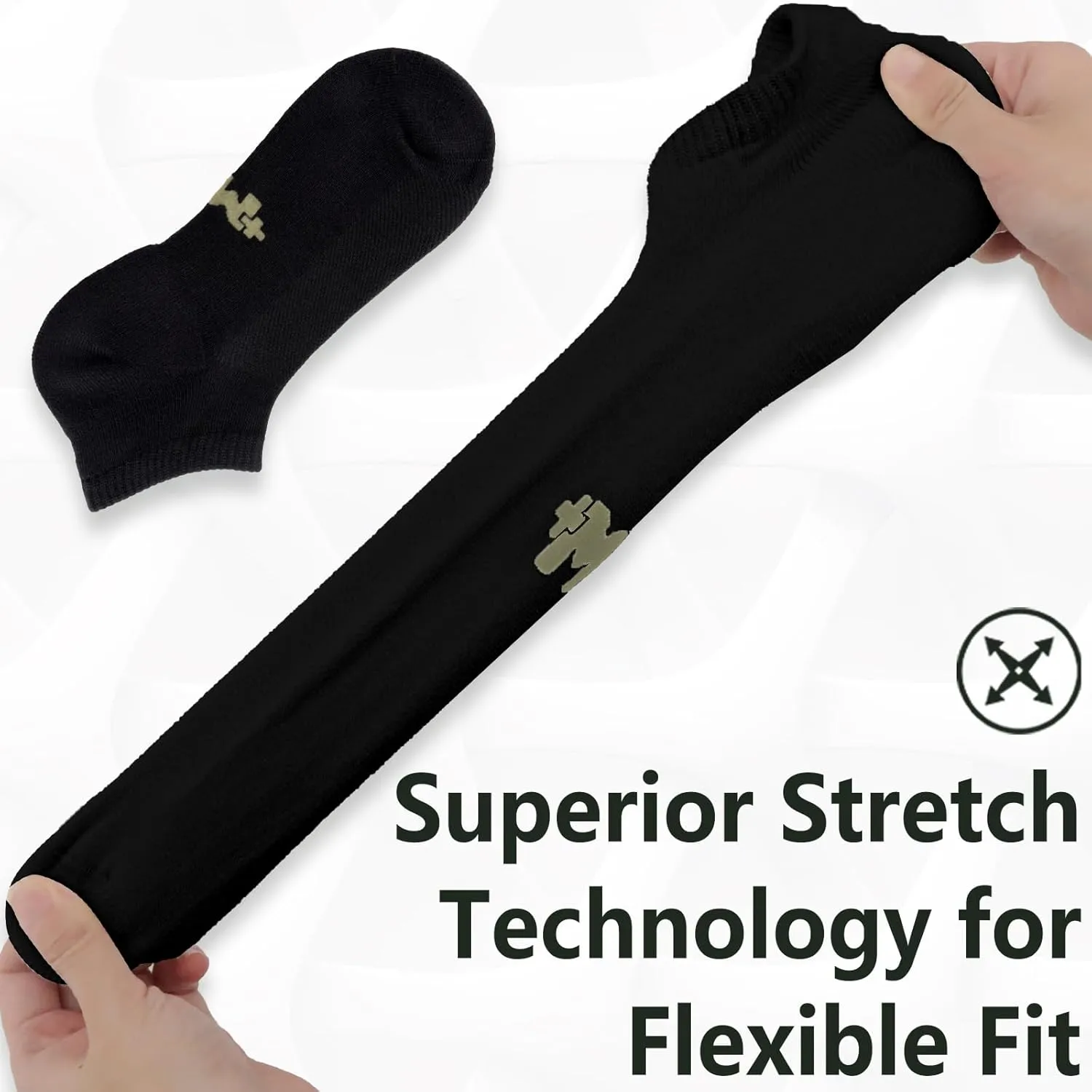  MD 6 Pairs Low Cut Socks for Mens Womens, Liner Cushion Wicking Smell Control, Athletic Running Sports Casual Socks