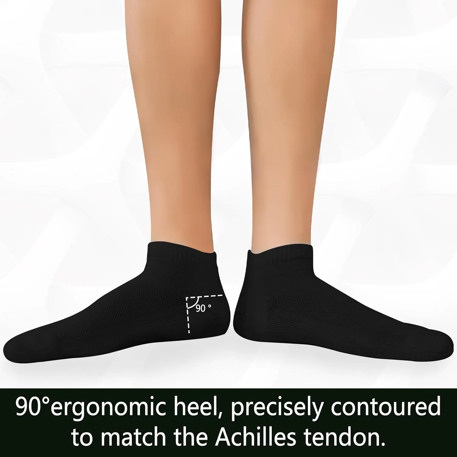  MD 6 Pairs Low Cut Socks for Mens Womens, Liner Cushion Wicking Smell Control, Athletic Running Sports Casual Socks