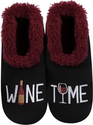 Snoozies Pairables Sherpa-lined Slipper Socks - Fuzzy and Cute Slippers for Women with Non-Slip Sole - Ladies Warm Slippers