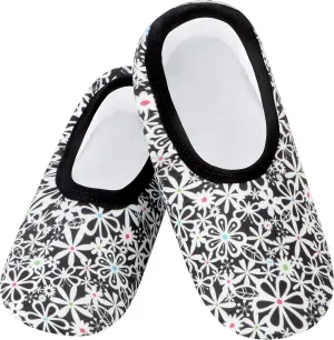 Snoozies Skinnies Slippers for Women - Non-Slip Lightweight and Soft Sherpa Lining - Foldable Travel