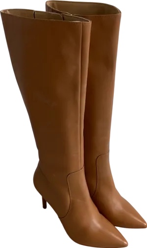 SOSANDAR Brown Stiletto Knee High Boots UK 6 EU 39 👠