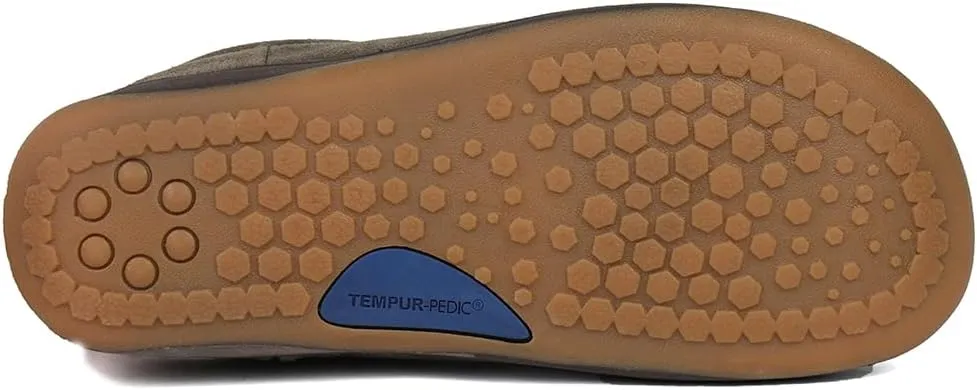 Tempur-Pedic Mens Arlow Scuff Casual Slippers Casual - Black